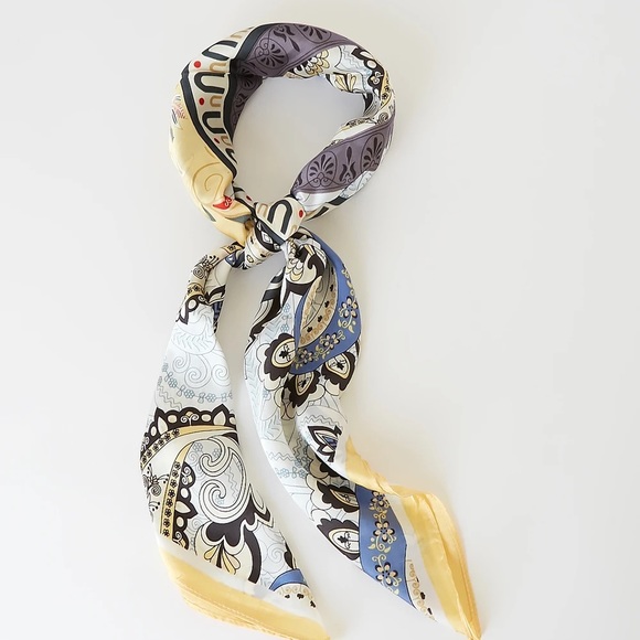 NWT☀️Sunny Day Satin Scarf final price 💕 - Picture 3 of 5